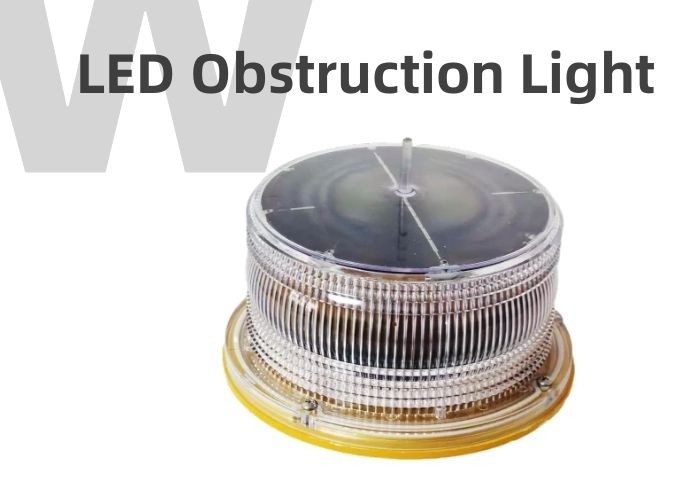 Flashing ICAO Type A Obstruction Light Polycarbonate Bird Deterrent Needles Design