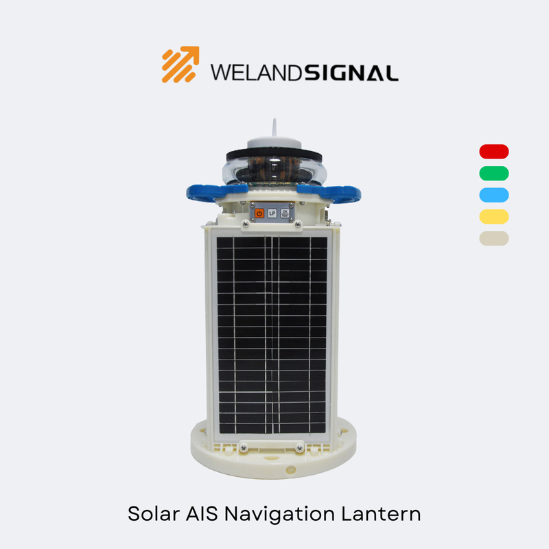 AIS60 IP68 Solar Marine Navigation Lantern dengan GPS dan Beidou Seamless Global Integration, Navigasi Cerdas