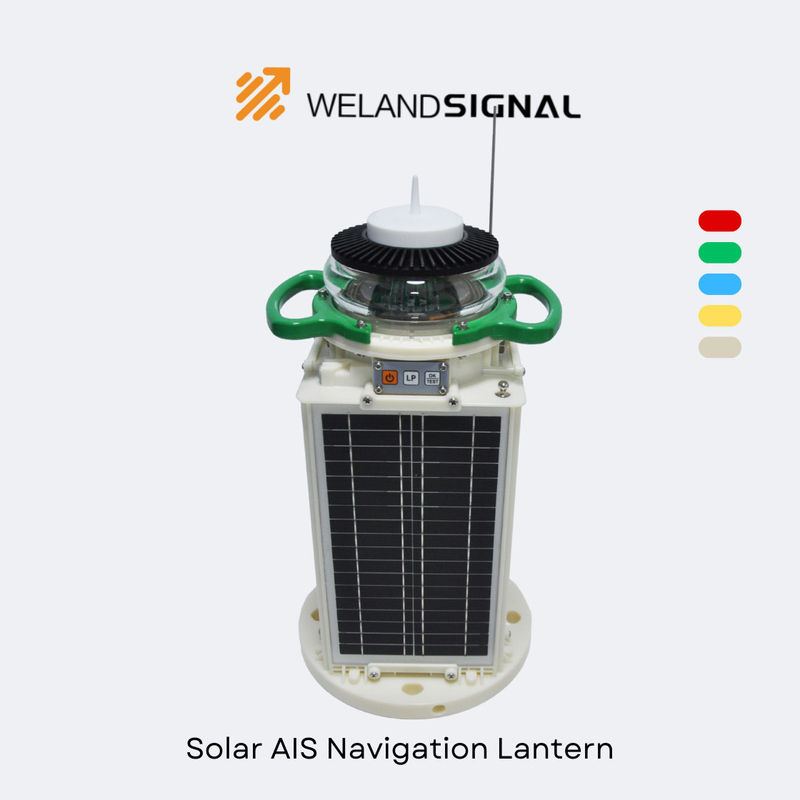 AIS60 IP68 Solar Marine Navigation Lantern dengan GPS dan Beidou Seamless Global Integration, Navigasi Cerdas