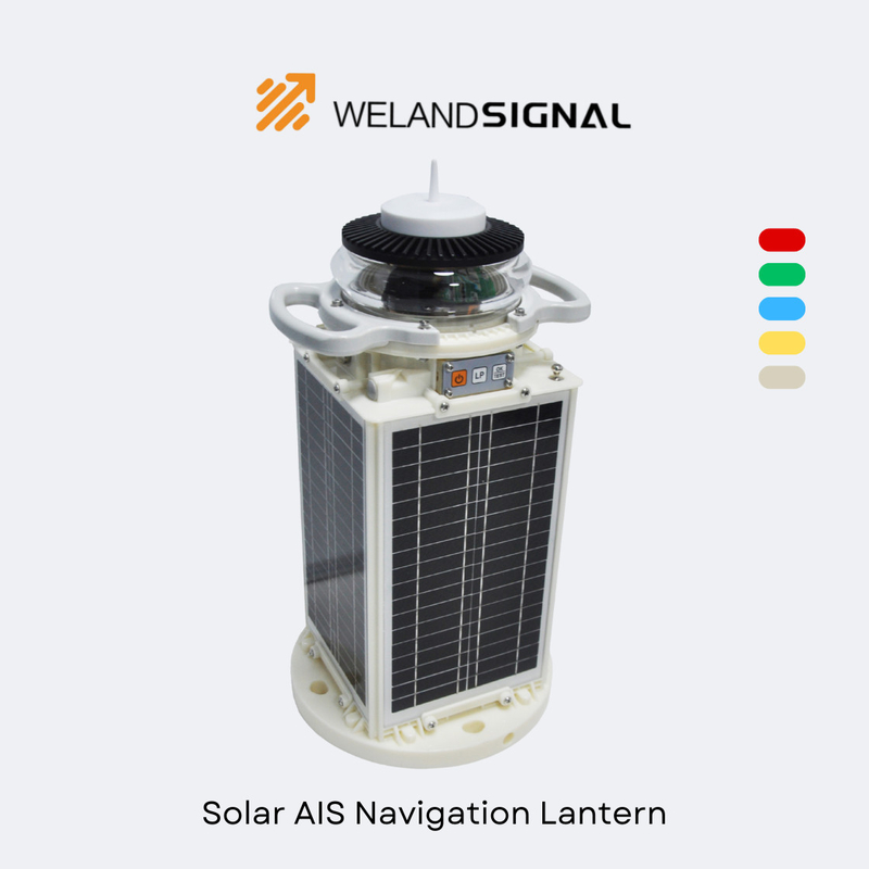 AIS60 IP68 Solar Marine Navigation Lantern dengan GPS dan Beidou Seamless Global Integration, Navigasi Cerdas