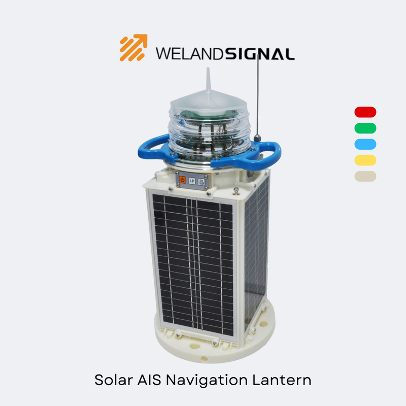 AIS60 IP68 Solar Marine Navigation Lantern dengan GPS dan Beidou Seamless Global Integration, Navigasi Cerdas
