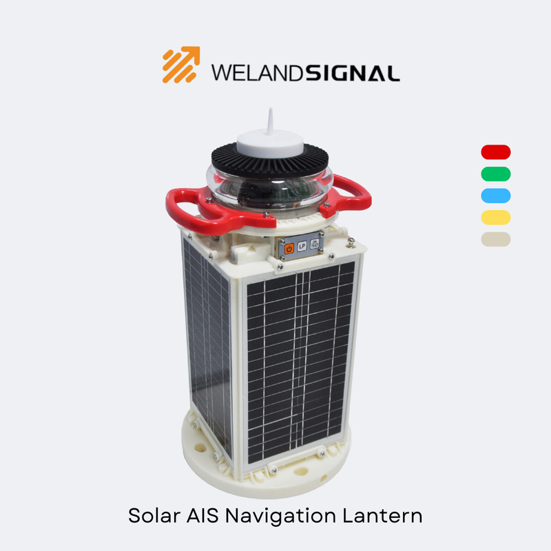 AIS60 IP68 Solar Marine Navigation Lantern dengan GPS dan Beidou Seamless Global Integration, Navigasi Cerdas