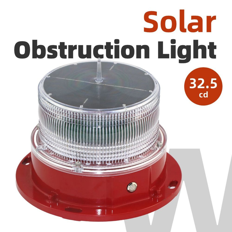 Lampu Obstruksi Menara Surya Intensitas Rendah ICAO Tipe A / B AFS1803 FAA L-810