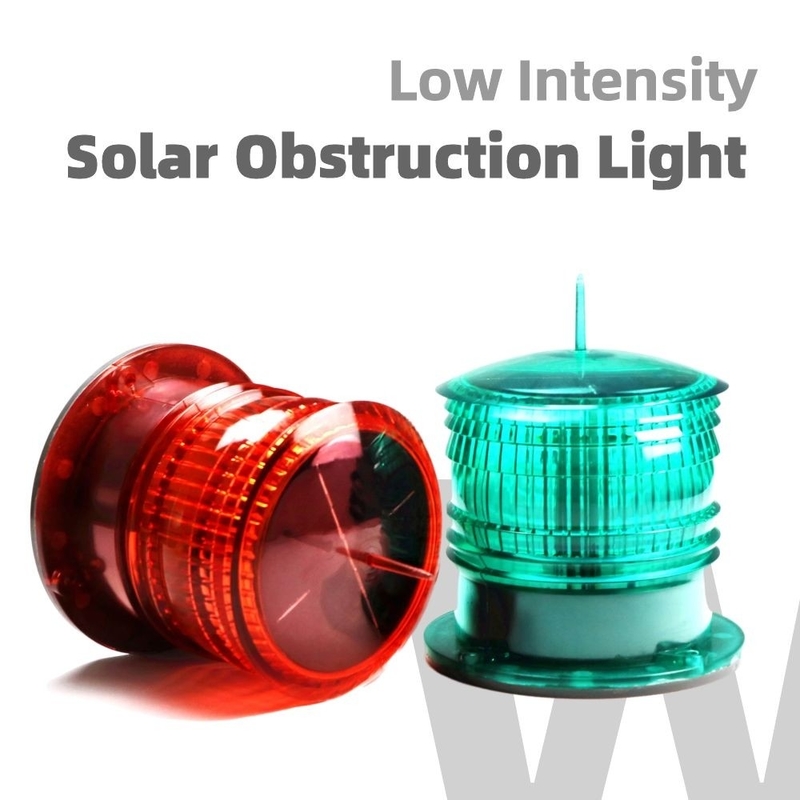 Lampu Obstruksi IP68 FAA L 810 Dengan Perbaikan Merah Intensitas Rendah Atau LED Berkedip