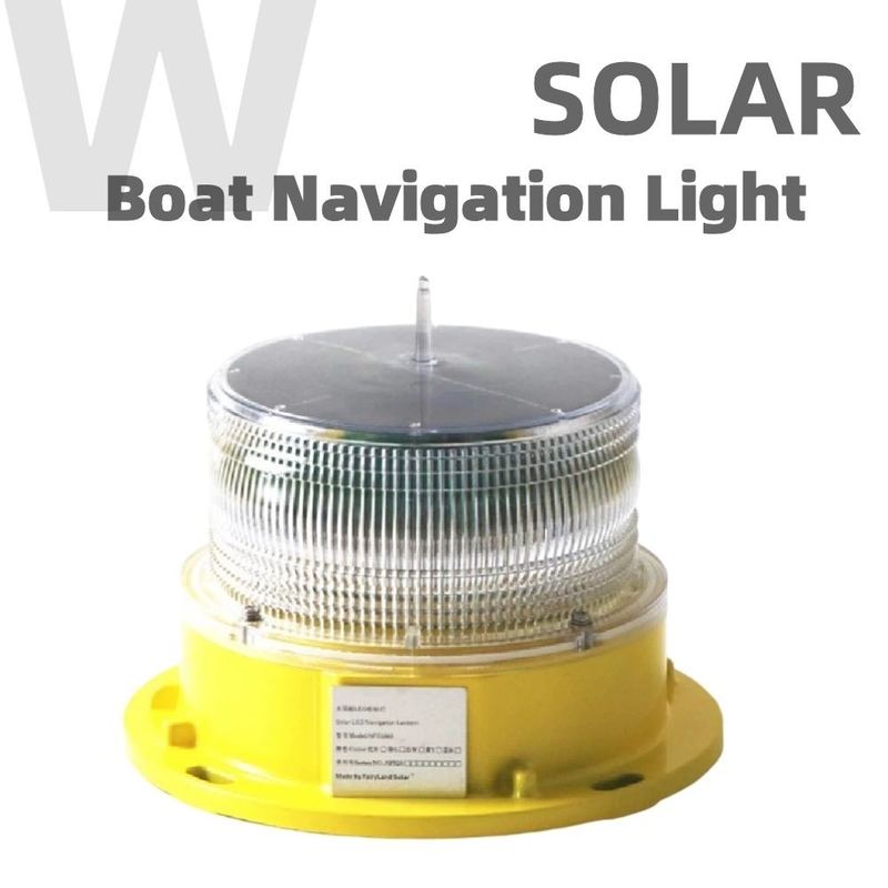 Nautical Deck LED Boat Navigation Lights Visibilitas 3nm-4nm Lampu Navigasi Kelautan Tenaga Surya