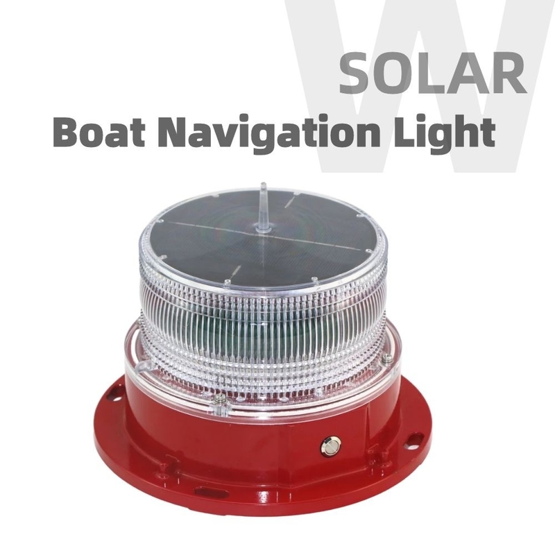 Nautical Deck LED Boat Navigation Lights Visibilitas 3nm-4nm Lampu Navigasi Kelautan Tenaga Surya