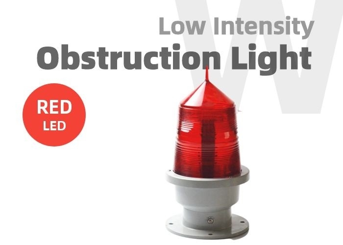 GZ155 220V Tower Obstruction Lighting RED Flashing Solar Aviation Light Untuk Tower Crane