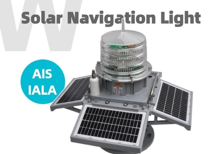 Lampu Anti UV Surya LED Putih Lampu Penanda Pelampung IP68 10-20nm
